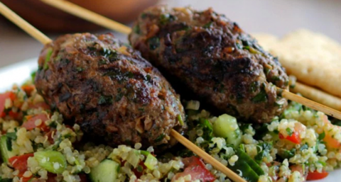 Lamb Koftas with Tabbouleh