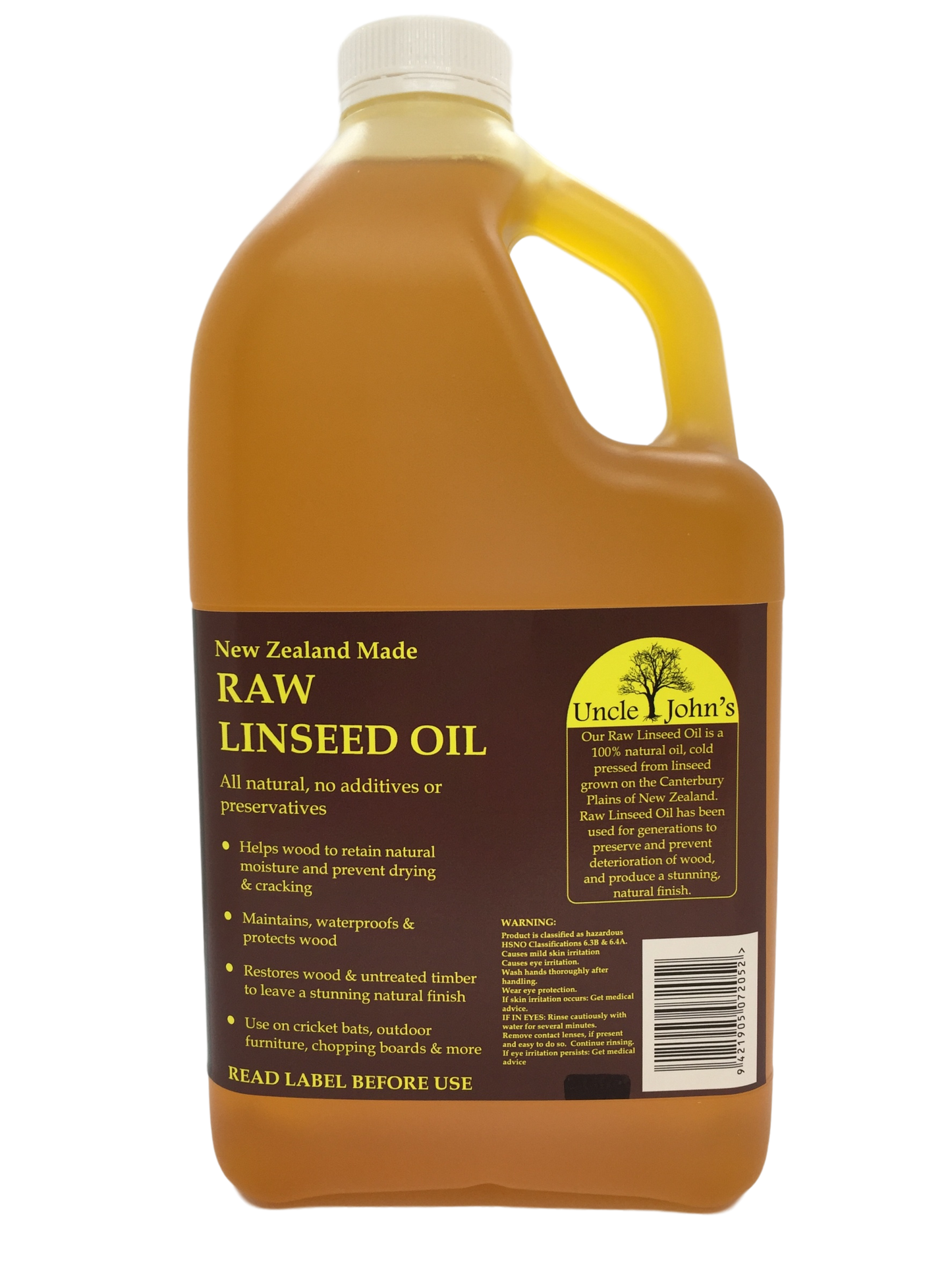 Uncle Johns Raw Linseed Oil
