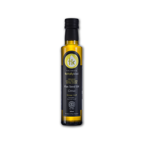 Certified Organic Citrus Infused Flax Seed Oil