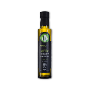 Certified Organic Mixed Herb Infused Flax Seed Oil